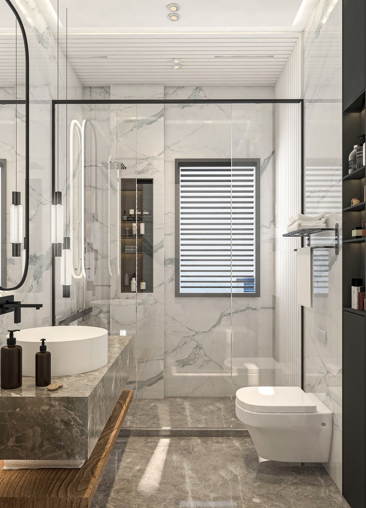 A SIMPLE MODERN BATHROOM