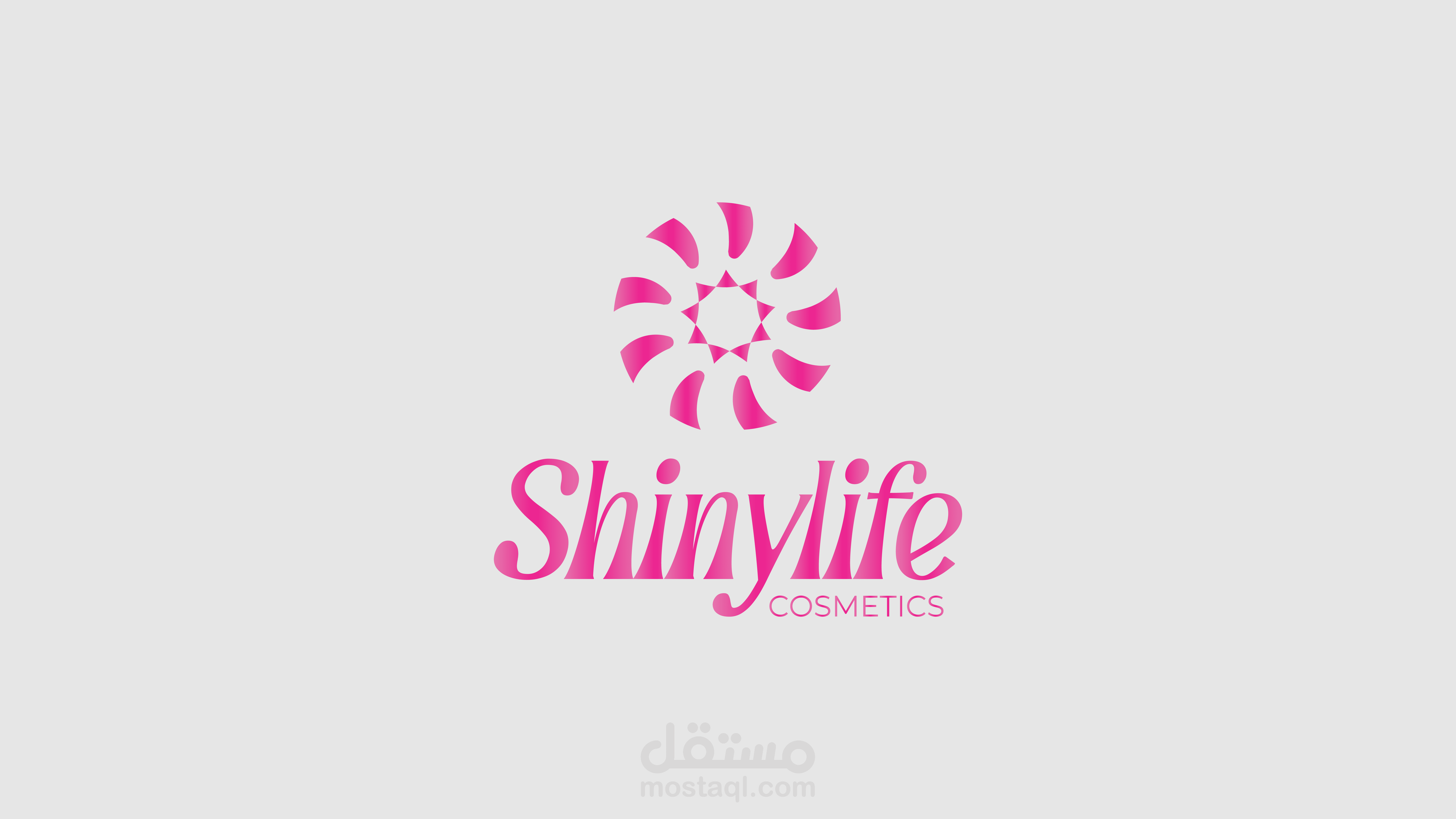 Brand identity for cosmetic called shinylife