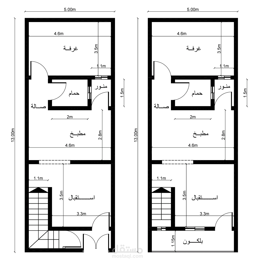 تصميم مسقط معماري وواجهة في العراق