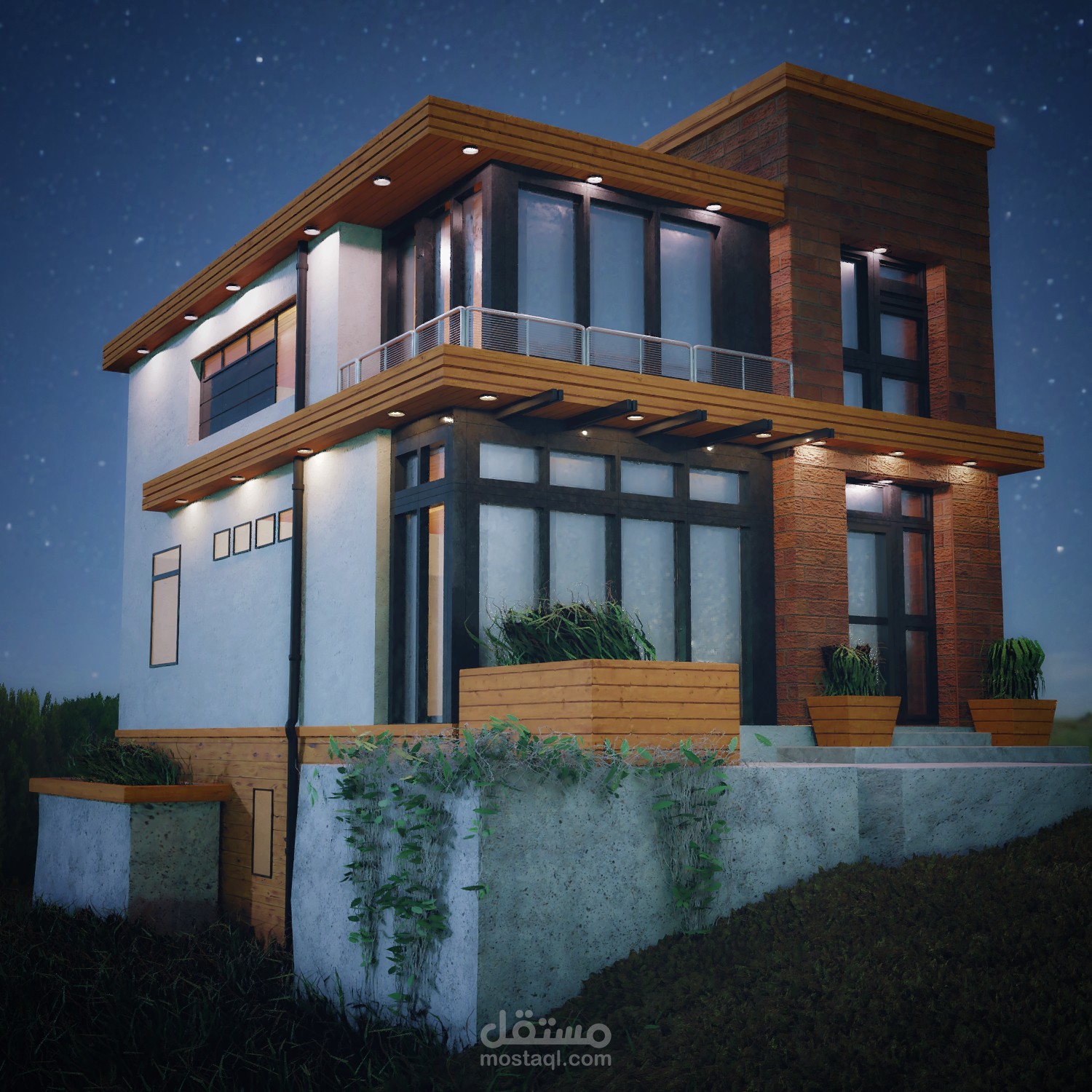 تصميم واجهة بيت