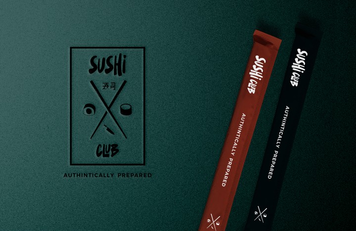 لوغو وهوية بصرية Sushi Club