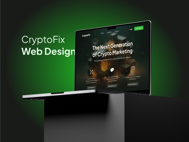 تصميم موقع CryptoFix