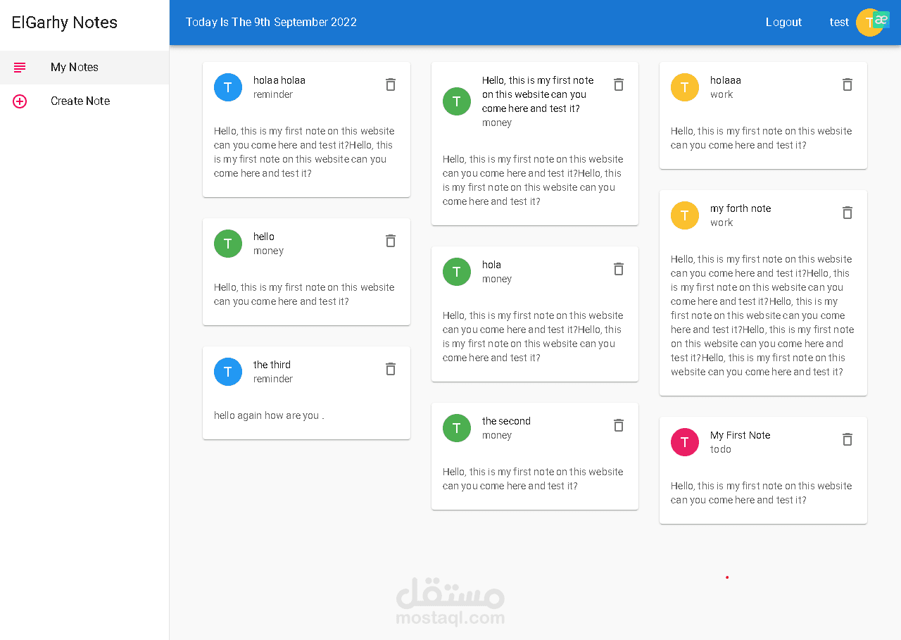 MERN Stack Notes Manager