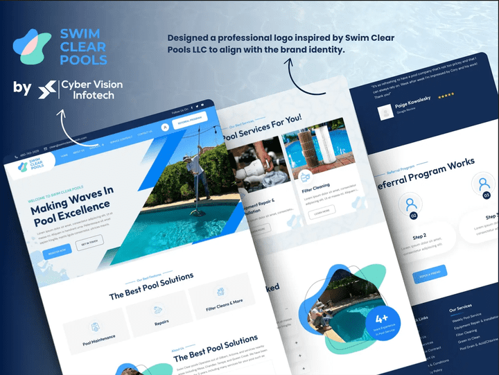 Swim Clear Pools- Web Development