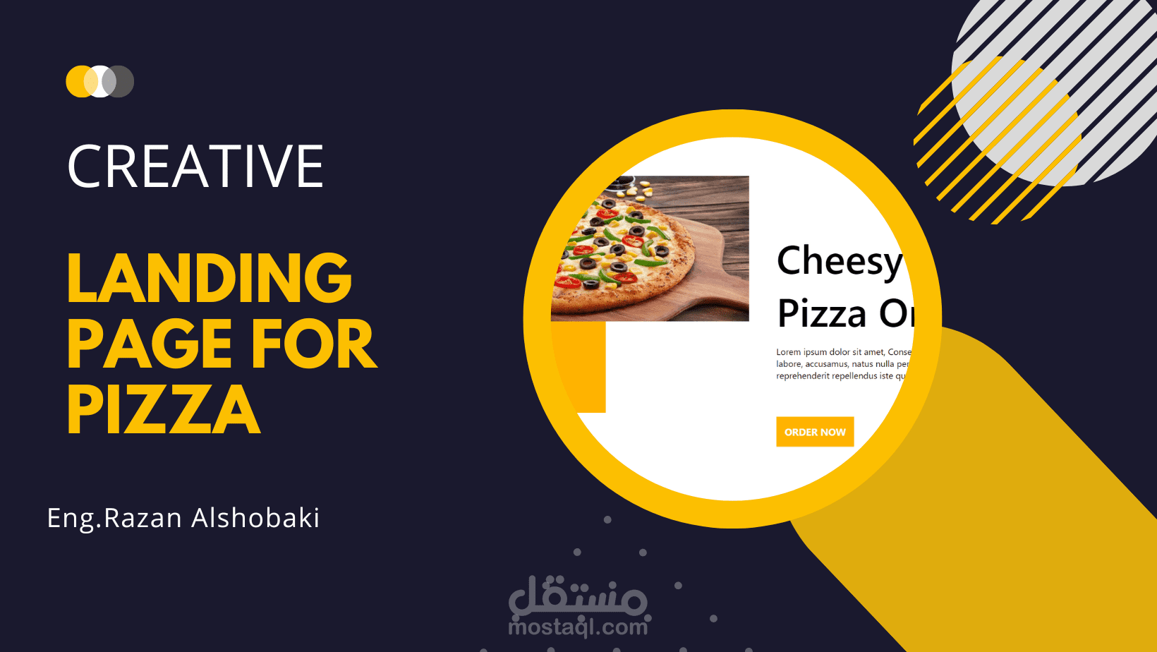 Landing Page for pizza