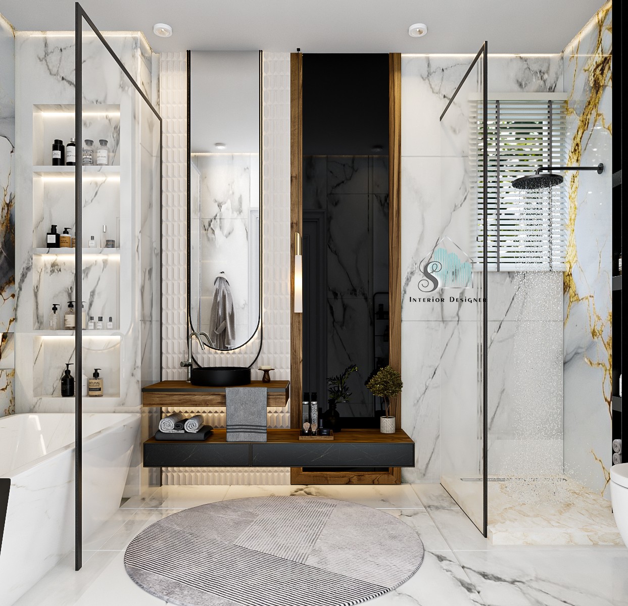 Bathroom design In : DUBAI / UAE | مستقل