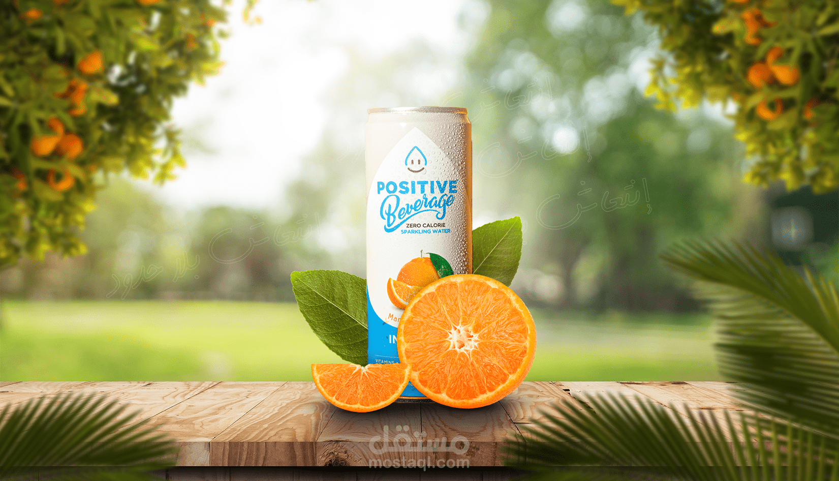 Banner design for advertising orange drink