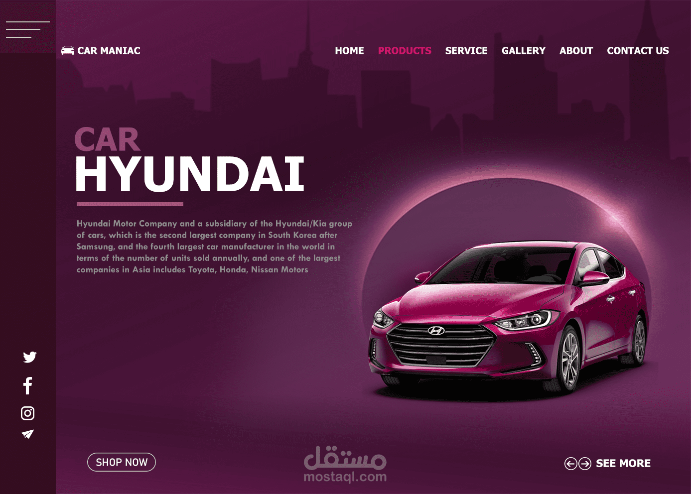 UI Design For Hyundai Car