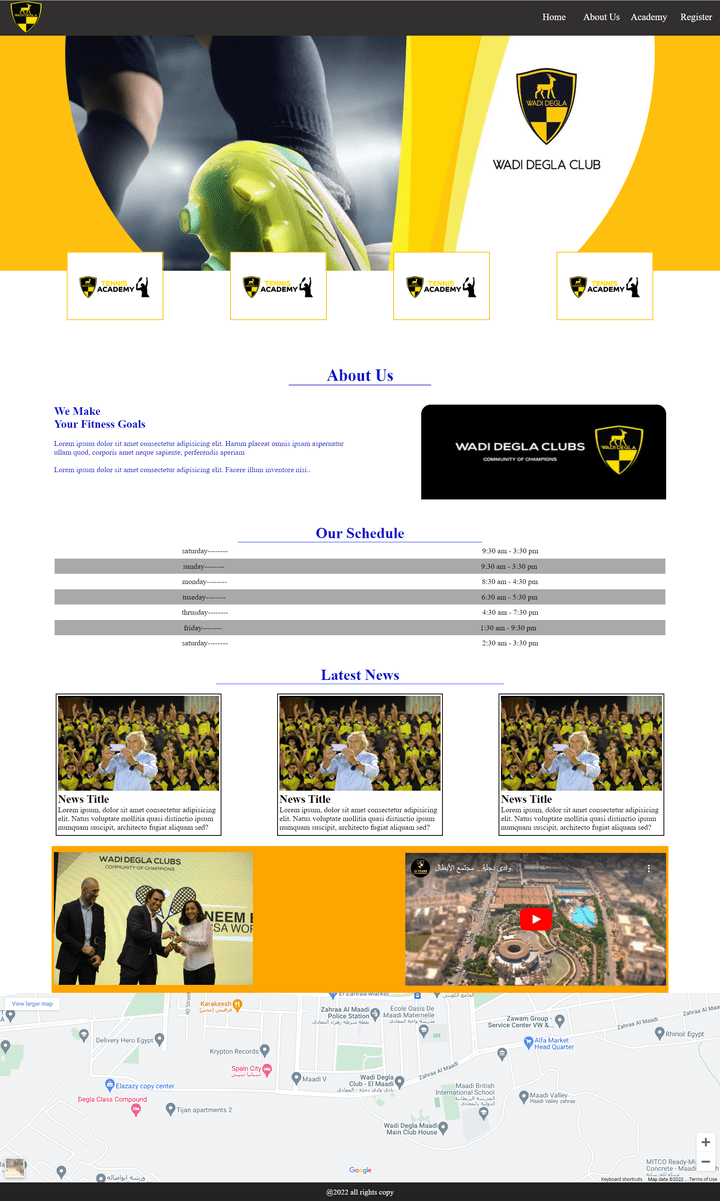 wadi degla web page