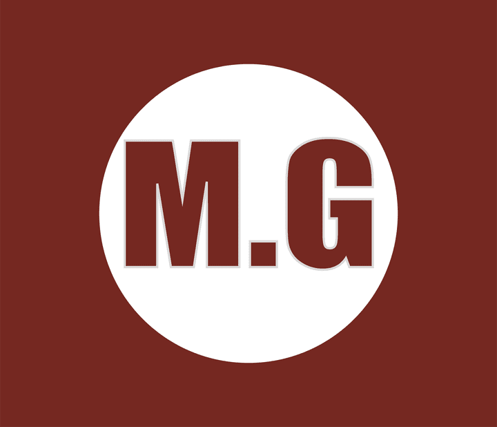 M.G logo and bannars