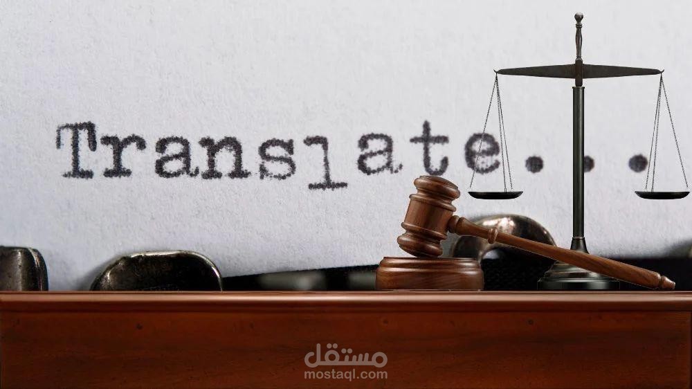 الترجمة القانونية (Legal Translation).