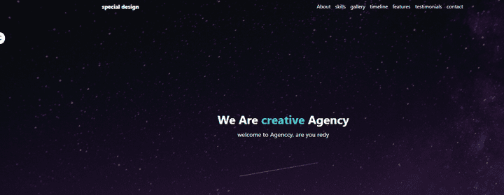 Website design for an agency