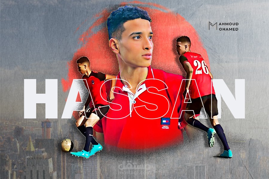 تصميم بوستر لاعب كرة قدم