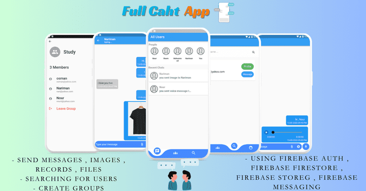 Full flutter chat application