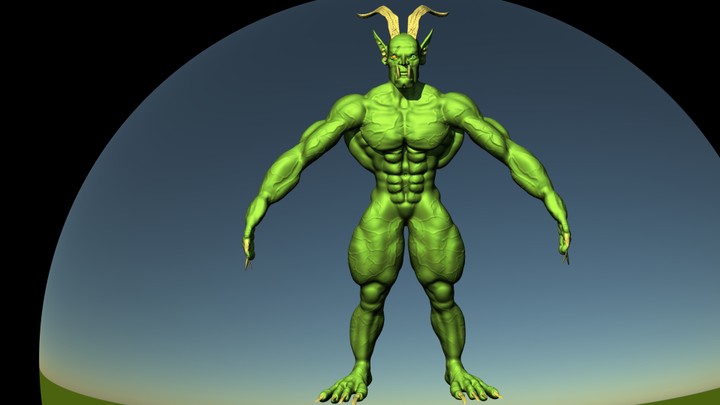 3d character orc