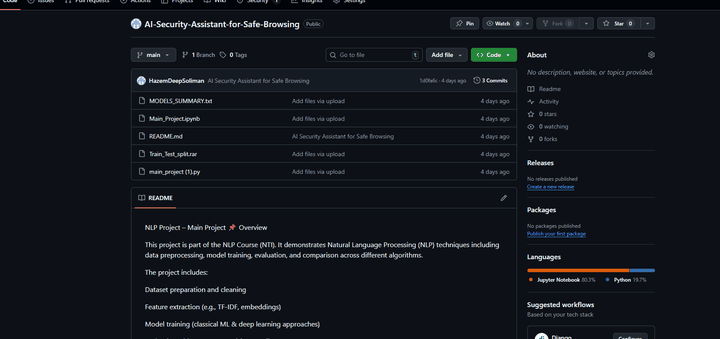 AI-Security-Assistant-for-Safe-Browsing