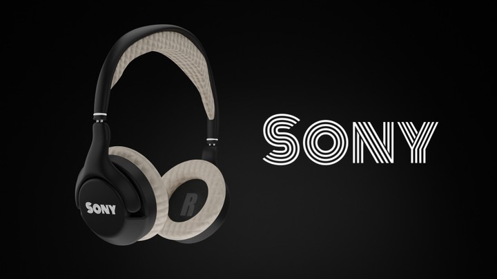 تصميم فيديو اعلاني Headphone Form Sony -  3D
