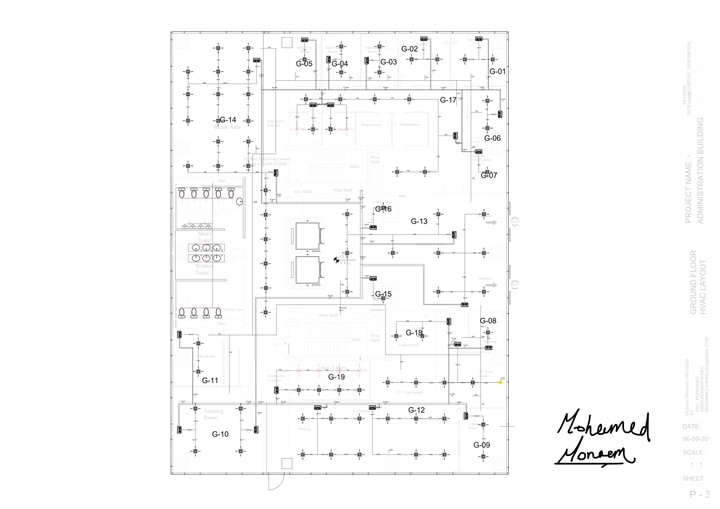 HVAC DESIGN FOR FOUR FLOORS ADMINSTRATIVE BUILDING