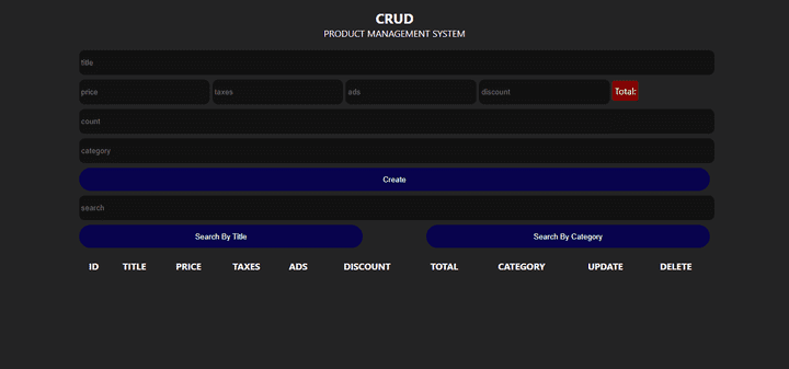 product managemen - ادارة المنتجات| CRUD