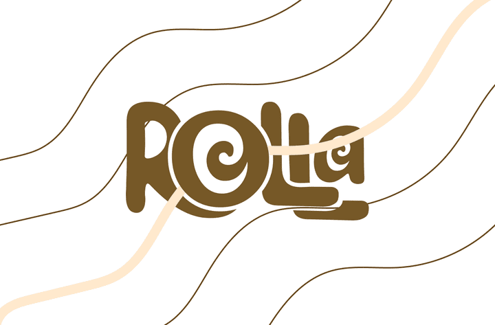 Rolla | desserts brand identity.