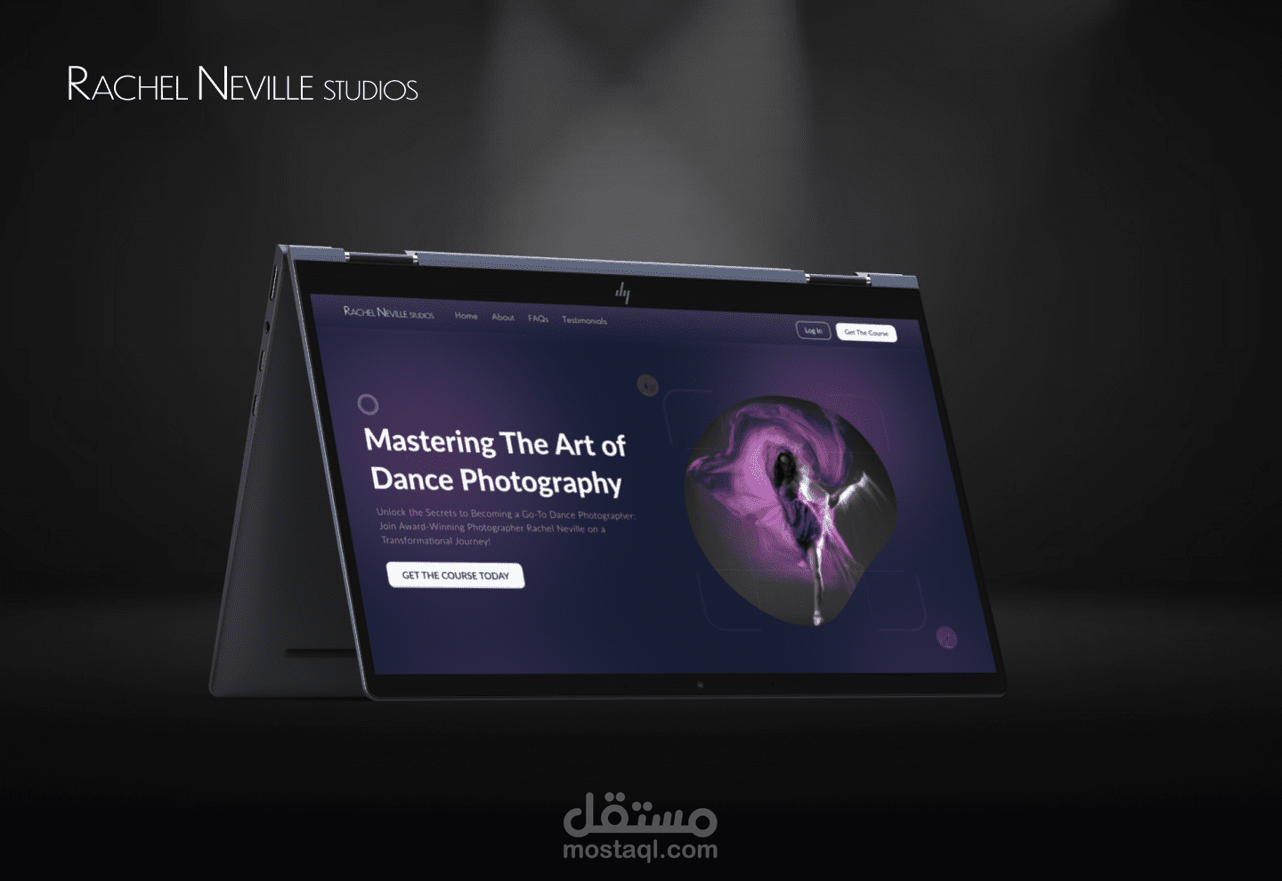 Rachel Neville Studios Website UI/UX Design