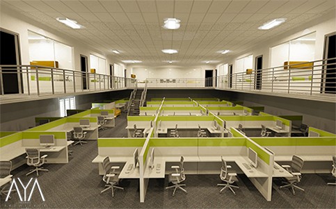 Open Area Office Layout