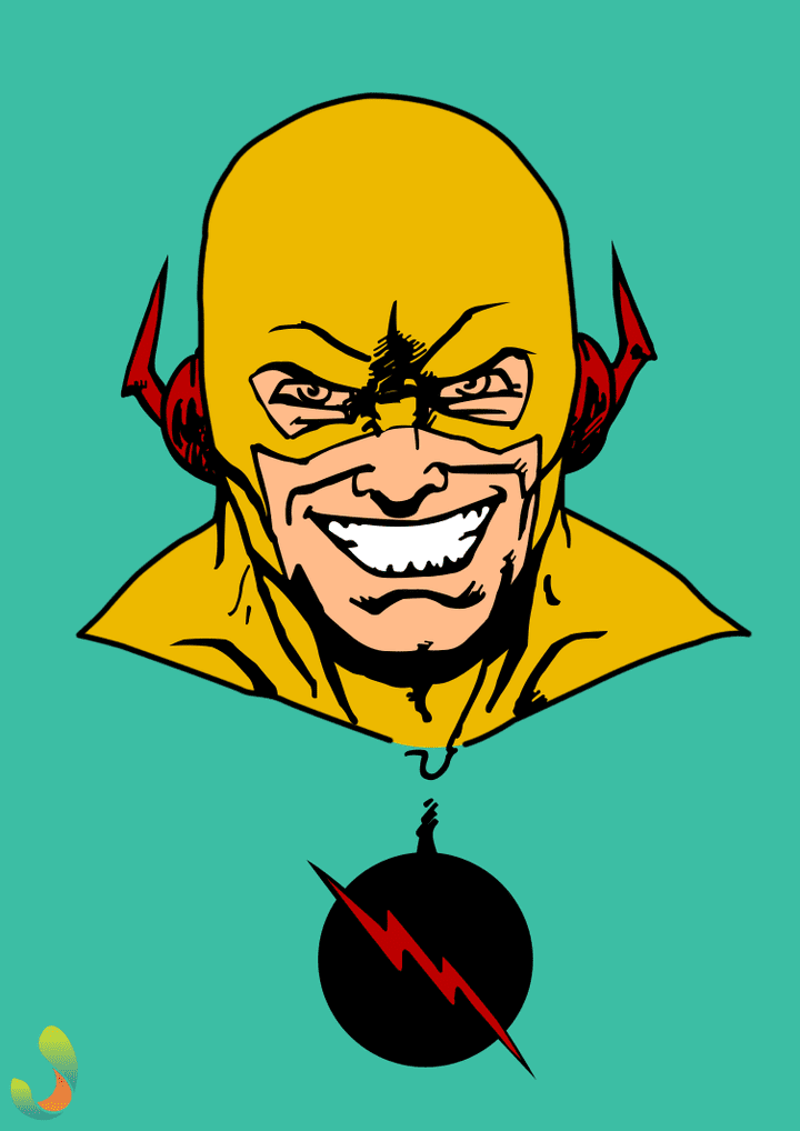 رسمة لشخصية Reverse-Flash