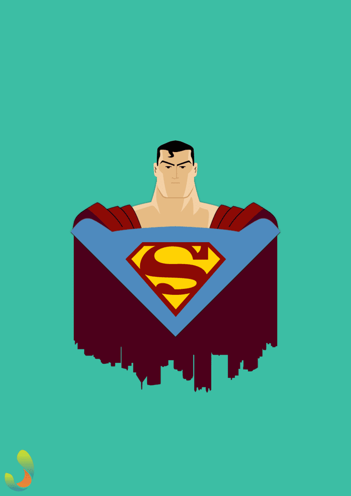 رسمتى لشخصية Superman