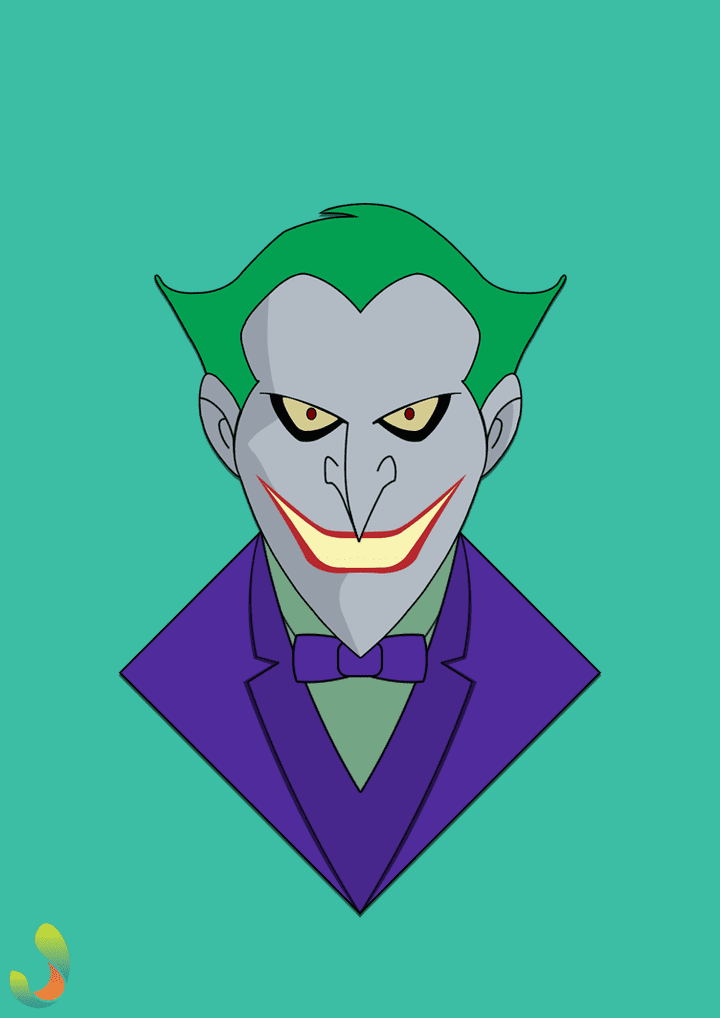 رسمة لشخصية The Joker