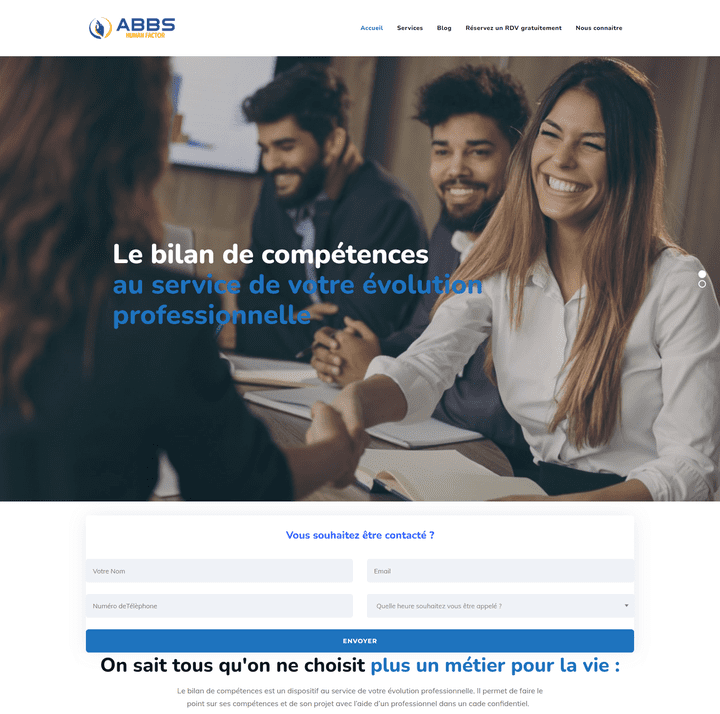 Bilan Competences Website