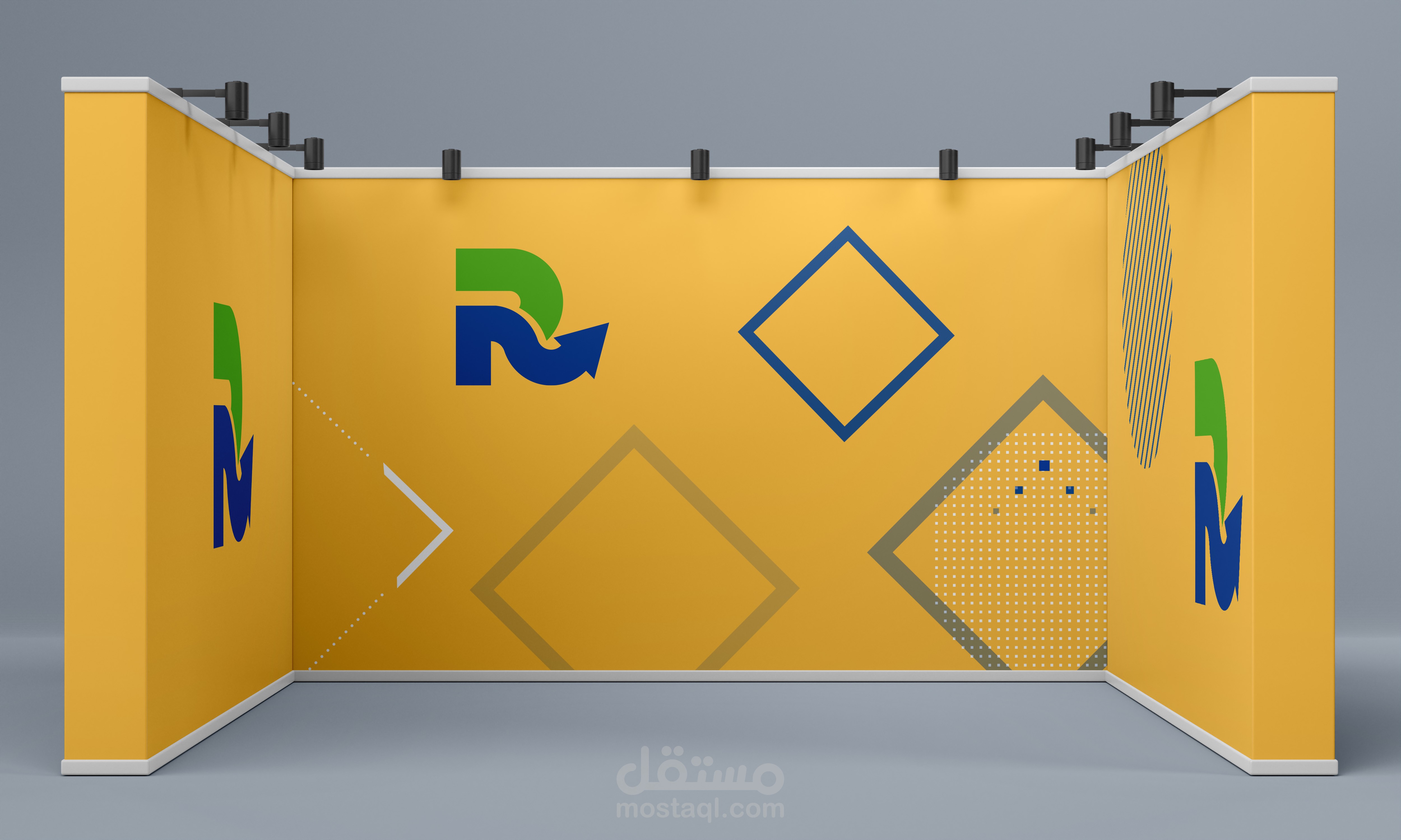 تصميم شعار لمؤسسة ريادة للتدريب والتطوير "Logo design for a leadership organization for training and development"