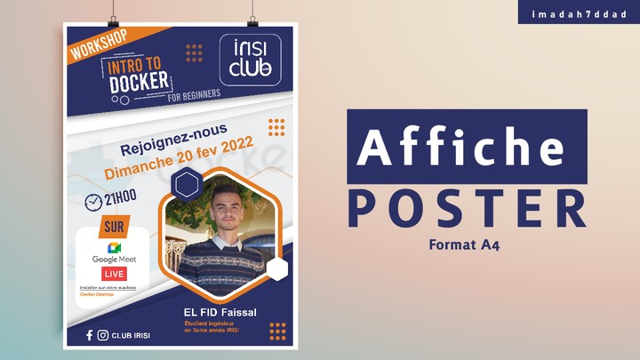 affiche d'une formation organisée par IRISI CLUB