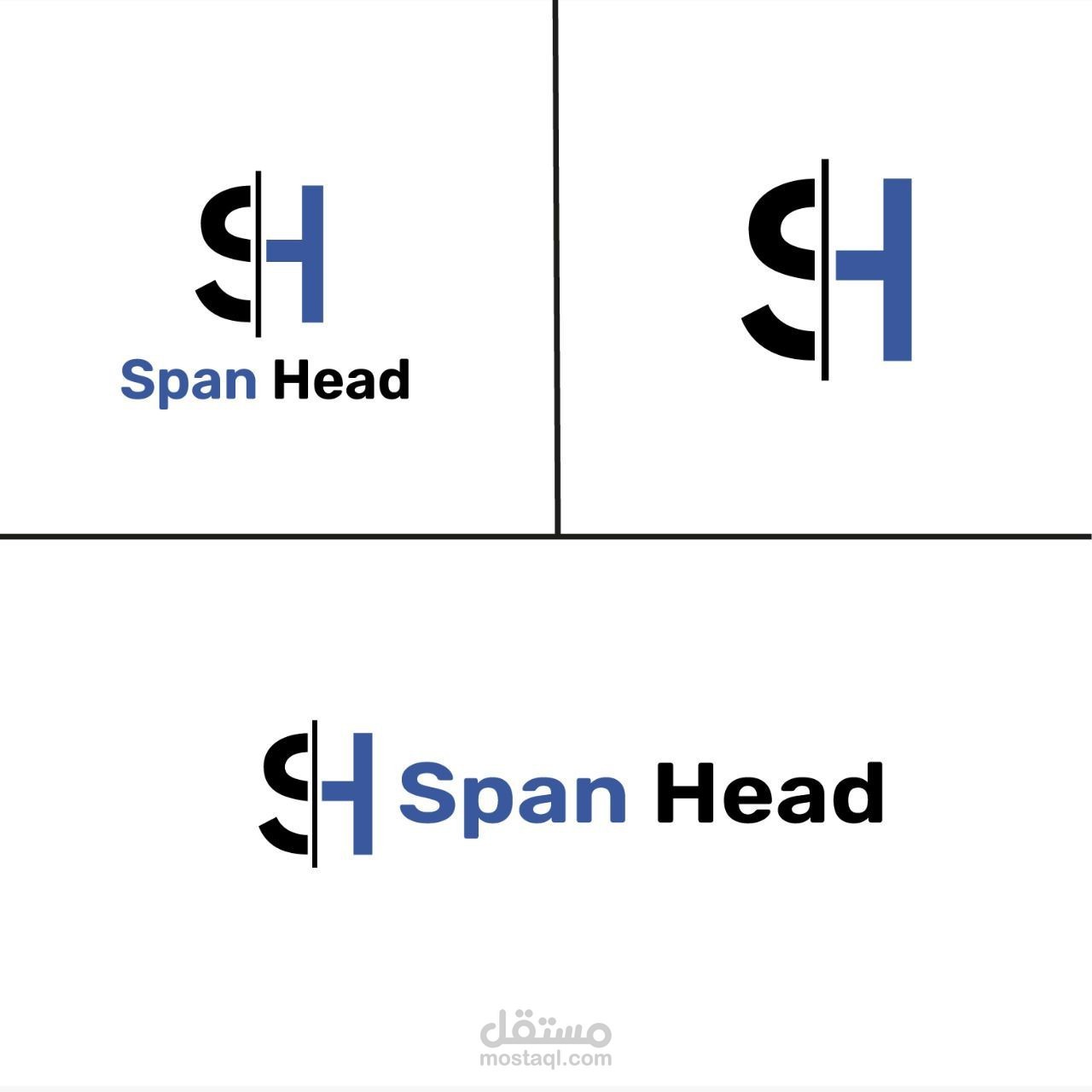 تجديد لوجو لشركه. وموقع. Span head للweb design