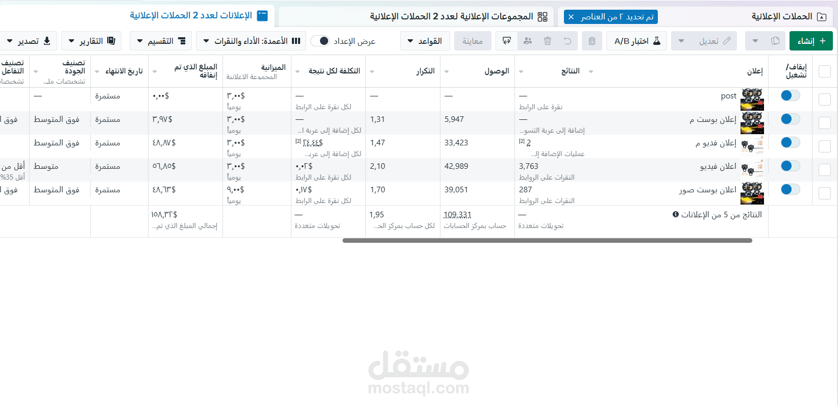 حملات  اعلانية علي فيسبوك وانستاجرام ل اكسسورات سيارات