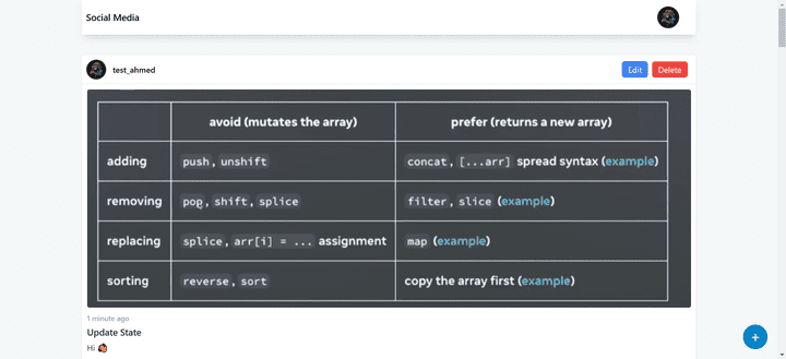 Social Media | JS Restful API