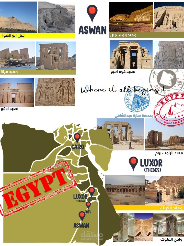 Ancient temples in Egypt مستقل