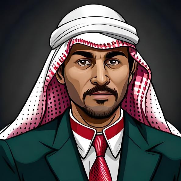 Arabic man illustration