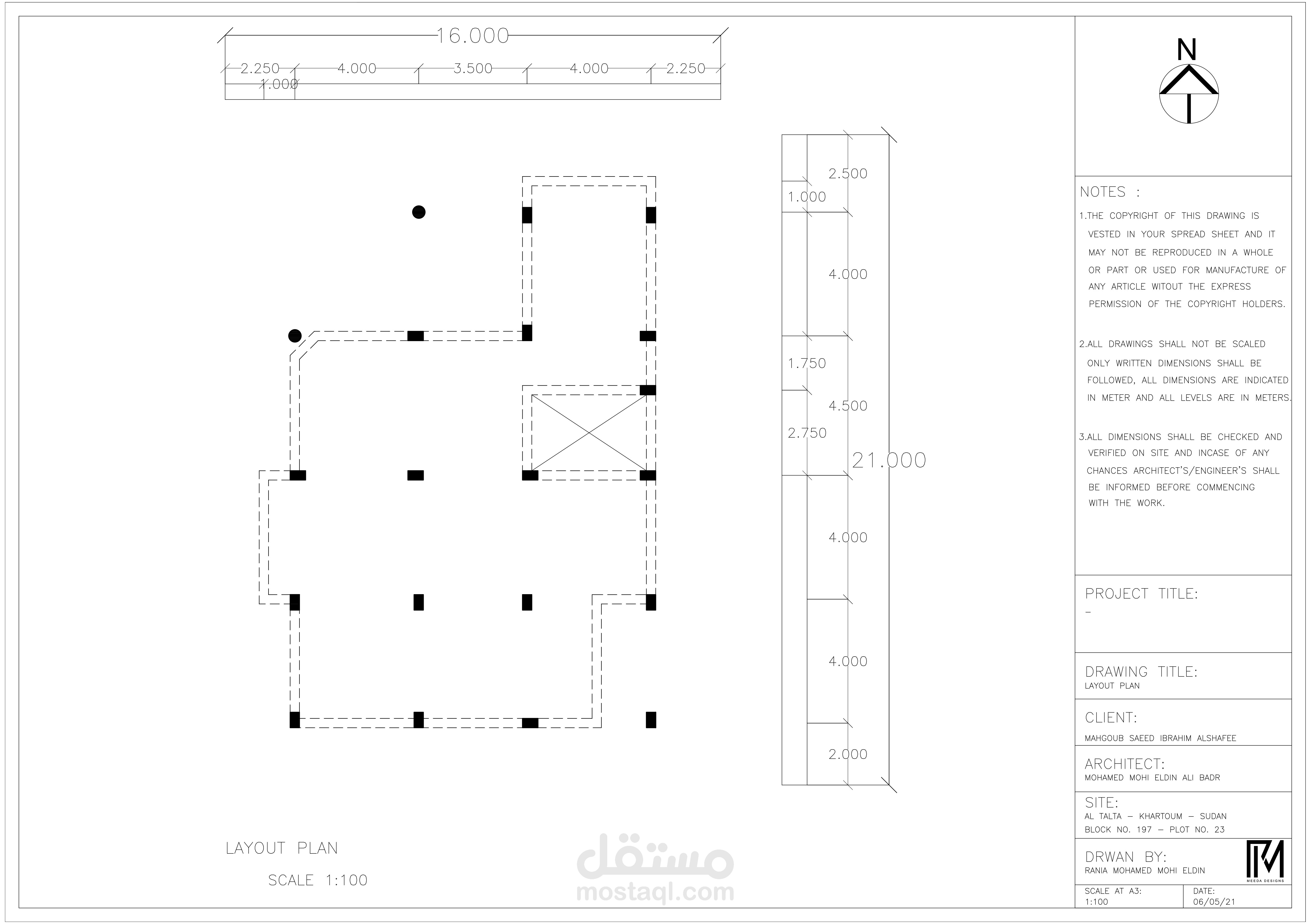 تخطيط وتصميم المساحات المعمارية لمنزل في السودان / Layout planning and designing architectural spaces for a house in Sudan