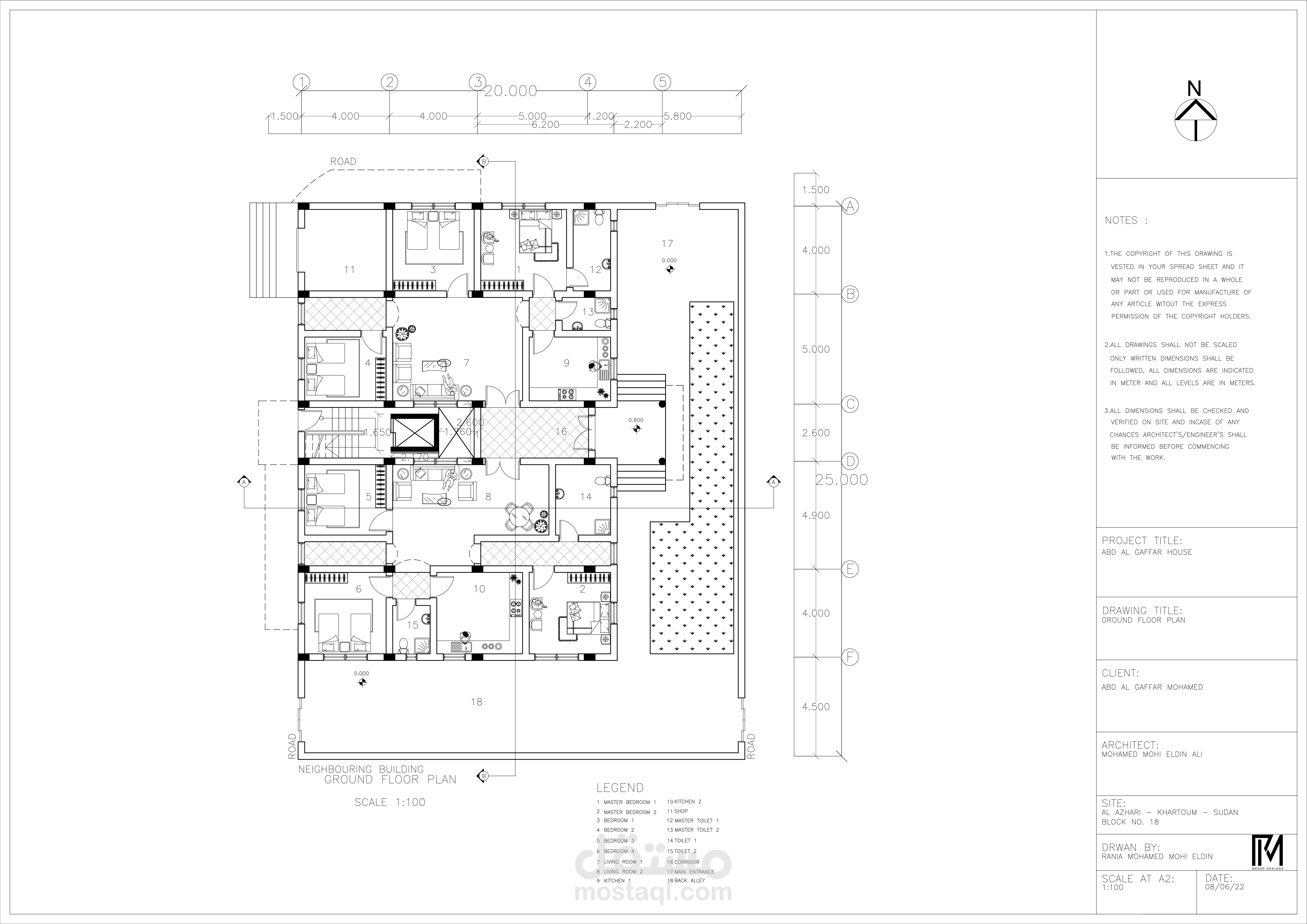 تخطيط وتصميم المساحات المعمارية لمنزل في السودان / Layout planning and designing architectural spaces for a house in Sudan