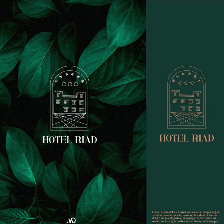 HOTEL RIAD-logo design concept