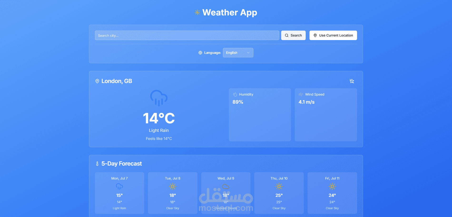 weather app