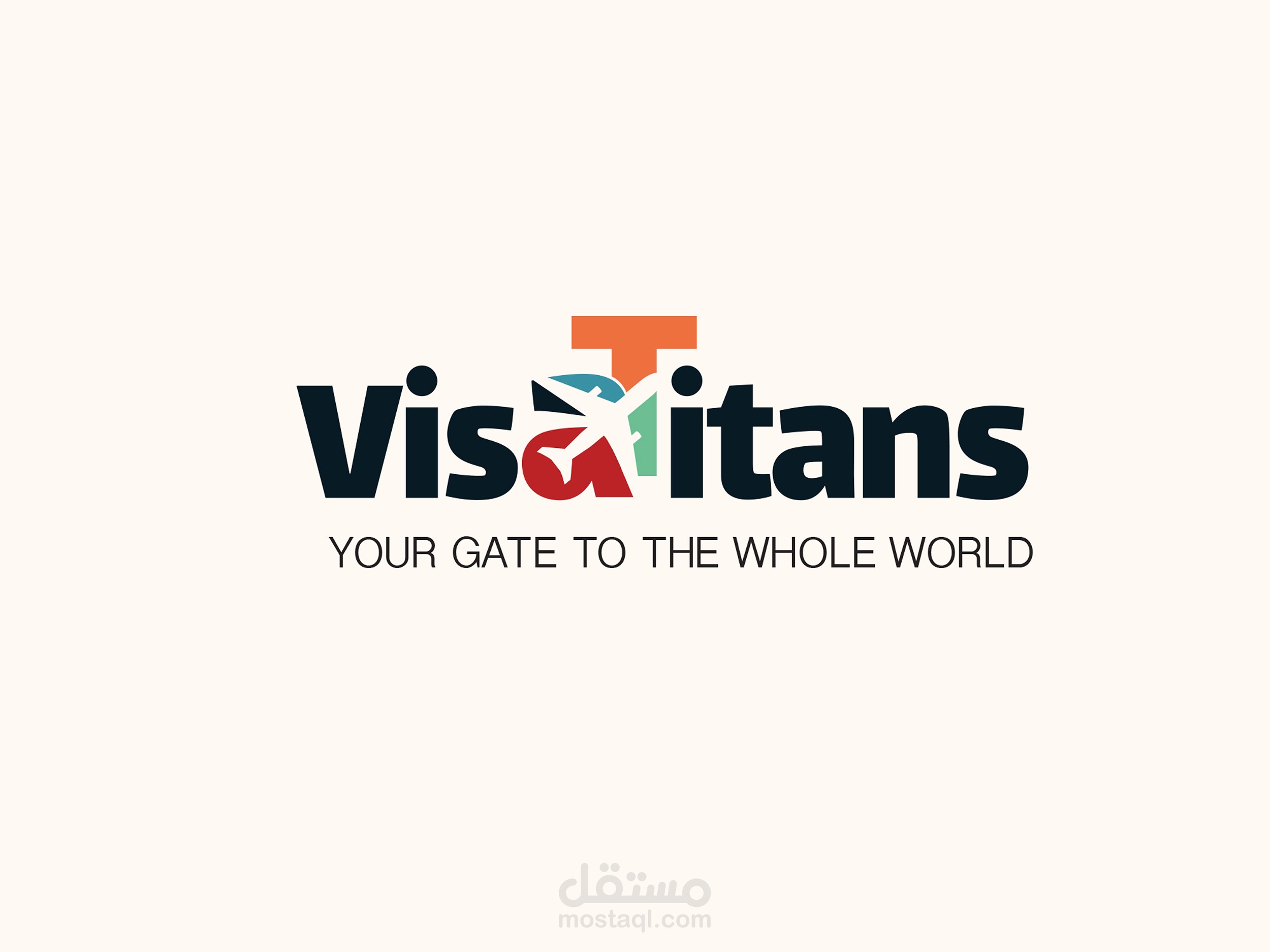 viza titans تصميم لوجو