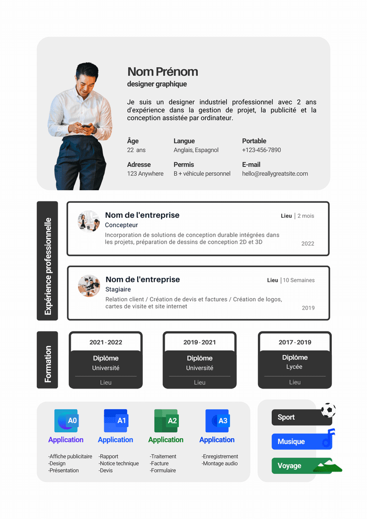 أقوم ببناء سير ذاتية احترافية لجميع العملاء - CV.