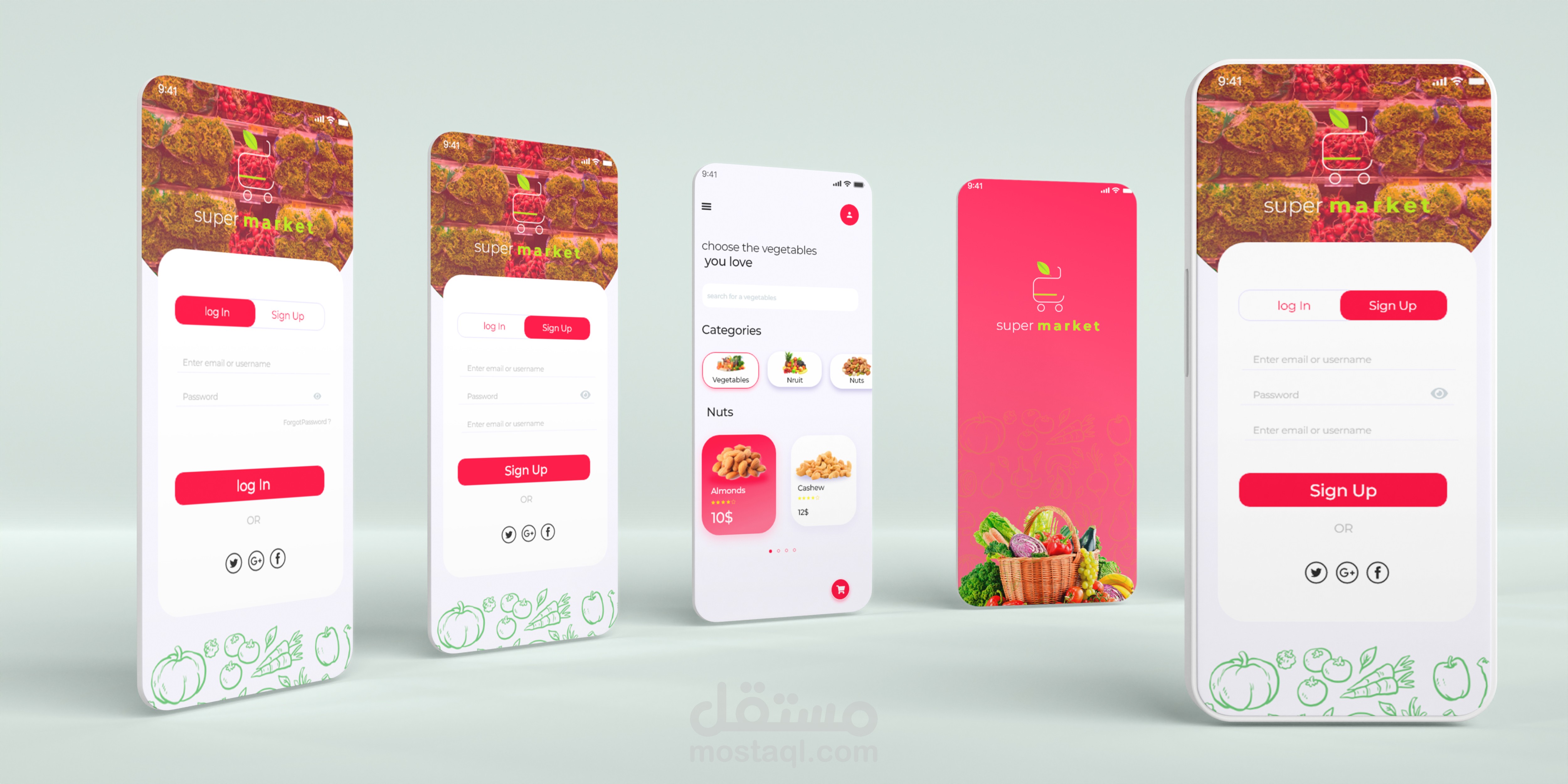 uxui supermarket app