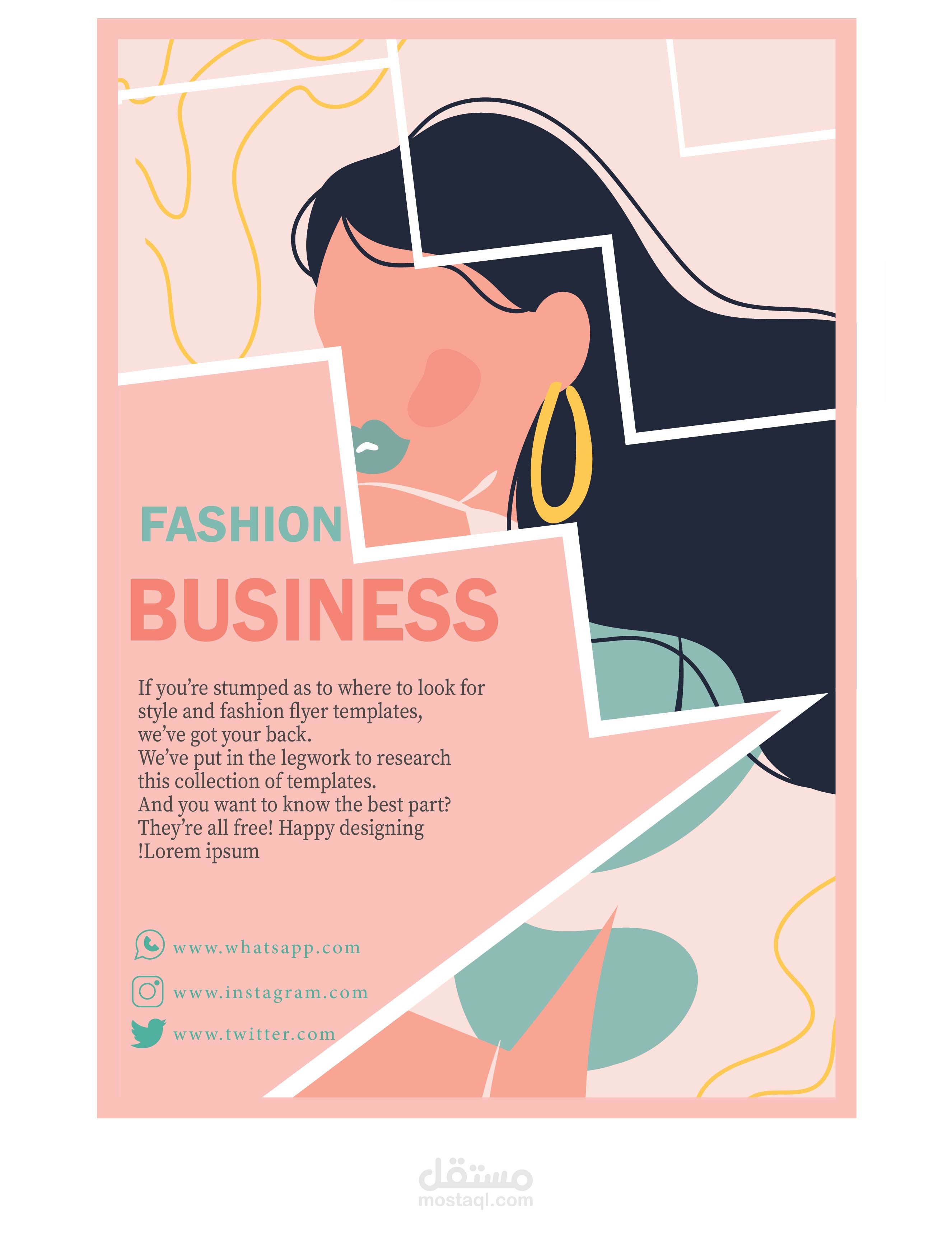 fashion business flyer