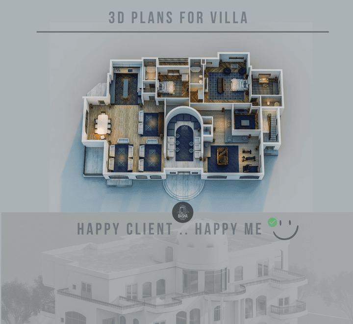 3D VILLA PLANS