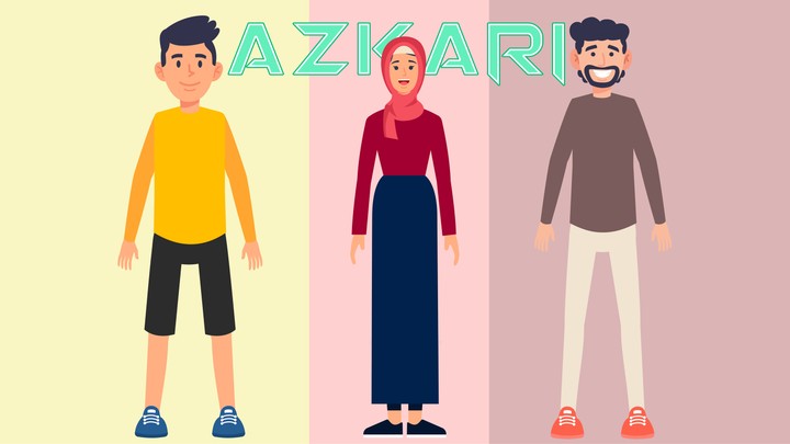 موشن جرافيك تطبيق Azkari