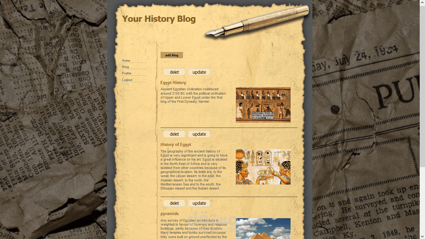 History Blog
