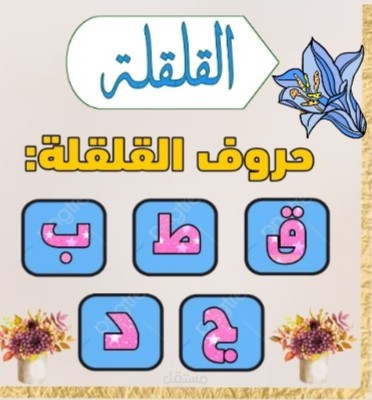 القلقلة وحروفها...