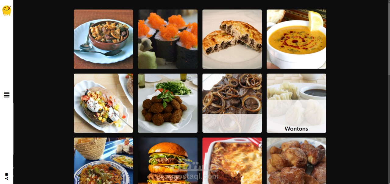 موقع إلكتروني لوصفات الاكلات بطريقة مبتكرة Yummy